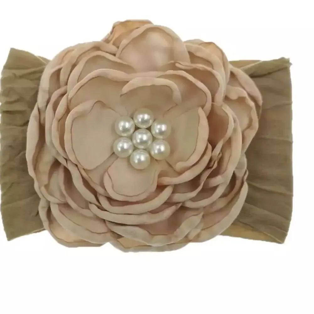 Dusty color vintage look girls baby headbands